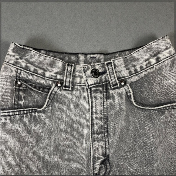 Vintage Levi’s 900 Series Gray Acid Wash Jeans | High Waist Tapered | Rare Sz 5 - Picture 4 of 15